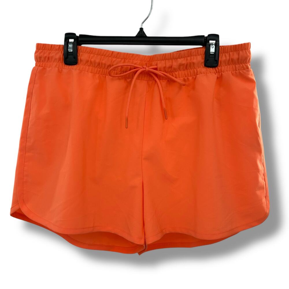 Ideology Drawstring Running Shorts in Bright Orange Size Large Athletic
